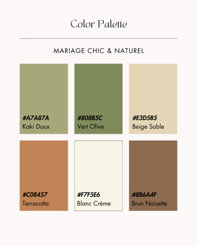 mariage chic et naturel
