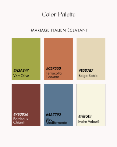 mariage italien eclatant